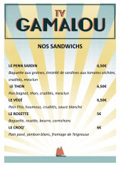 Menu Ty Gamalou - Les sandwichs