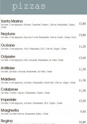 Menu Pizzeria du Port - Pizzas