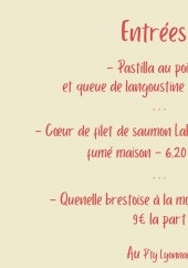 Menu Au p’ty Lyonnais - Les entrées