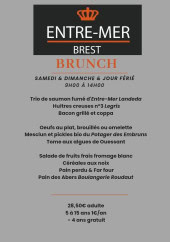 Menu Entre-Mer - Brunch