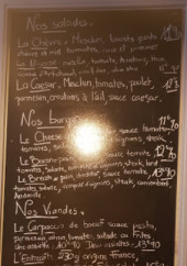 Menu Le Bistrot - Les salades, burgers et viandes,..