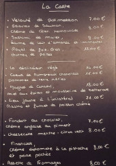 Menu Le café du port - Exemple de menu