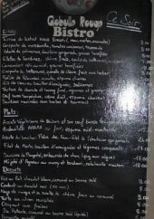 Menu Le Globulle Rouge - Un exemple de l' ardoise du soir