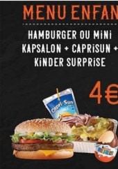 Menu O'Kapsalon - Les menus