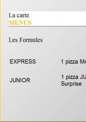 Menu Pizza Saint Marc - Les Menus