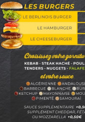 Menu Le berlinois - Les burgers