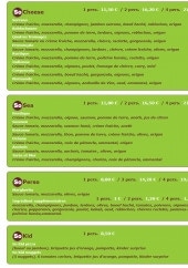 Menu So pizz - Les pizzas fromages et mer