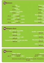 Menu So pizz - Les entrées et boissons