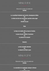 Menu Restaurant du Guillec - Menus