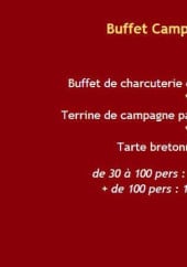 Menu Thierry Gastronomie - Le buffet campagnard