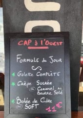 Menu Cap à l'Ouest - Exemple de menu