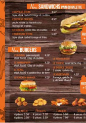 Menu Mord L'express - Sandwiches, burgers, nuggets,...