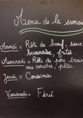 Menu Le Barmad - Un exemple de menu de la semaine