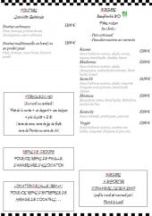 Menu Le Times Square - Poutines, burgers, formules midi,...