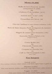 Menu L'Abri Côtier - Menu et burgers 