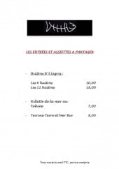 Menu O'Porsmeur - entrées, assiettes