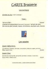 Menu Café de l'Atlantic - Les entrées et salades
