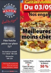 Menu Chicago Slice Pizza - Carte et menu Chicago Slice Pizza Concarneau