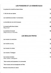 Menu Le belem - Poissons et moules frites