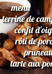 Menu Au P'tit Bouchon - Un exemple de menu du jour
