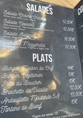 Menu Big Ben - Les salades et plats