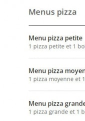 Menu Dolce Pizza - Meilleures ventes