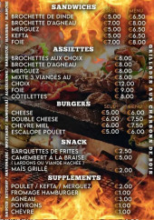 Menu L’Escale Grill - Les sandwichs, assiettes et burgers, ...