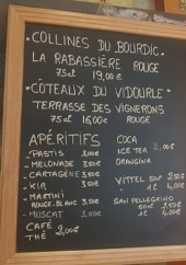 Menu Les Bartavelles - Les apéritifs, coca, ...