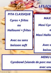 Menu O Gyros - Les formules