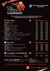 Menu Pizza Castanet - Pizzas