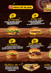 Menu Cevennes Center - Les burgers, sandwichs