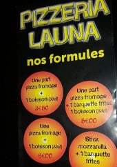 Menu Pizza Launa - Les formules 