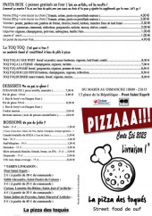 Menu La pizza des toqués - Carte et menu La pizza des toqués Pont-Saint-Esprit