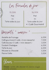 Menu Le Bistrot des Clem's - Les formules, desserts, ...