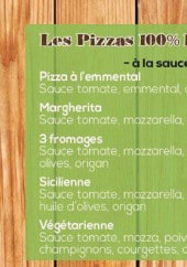 Menu Little House - Pizzas bio