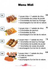 Menu Miyuki - Menu midi