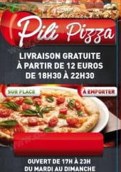 Menu Pili pizza - Carte et menu Pilipizza Aigues Mortes