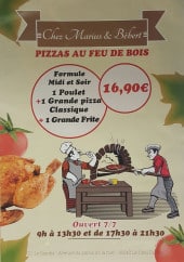 Menu Marius et Bebert - Le formule