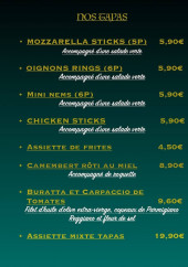 Menu L' Arte del Gusto - Les tapas