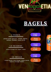 Menu Venetia - Les bagels
