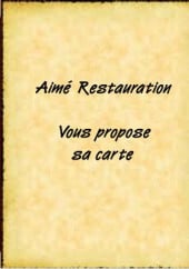 Menu Aime Restauration - Carte et menu Aime Restauration Quissac