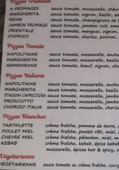 Menu Le Bon Coin - Les pizzas