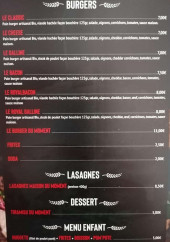 Menu Le Centurion - Les burgers, desserts et menu enfant