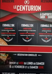 Menu Le Centurion - Les formules