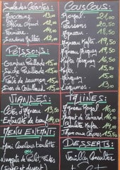 Menu Le Mogador du Port - Les salades, poissons, couscous...