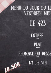 Menu Le 423 - Menu du jour