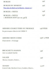 Menu La Table de Coco - Les burgers, salades et desserts,...
