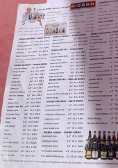 Menu Au bon vieux temps - La carte