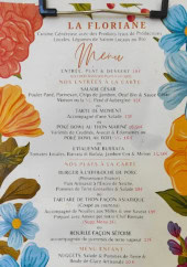 Menu La Floriane - Le menu