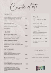 Menu Loggia - La carte